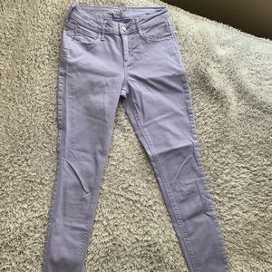 Purple skinny jeans